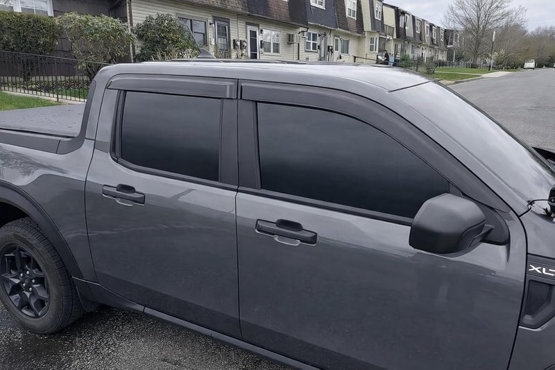 Optimal Co 2022-2026 Tape-On Rain Guards for Ford Maverick Side Window Visor Deflectors XL XLT Lariat 2023 2024 2025 - Image 3